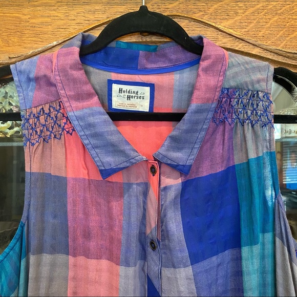 Anthropologie Holding Horses Plaid Dress - Picture 4 of 12